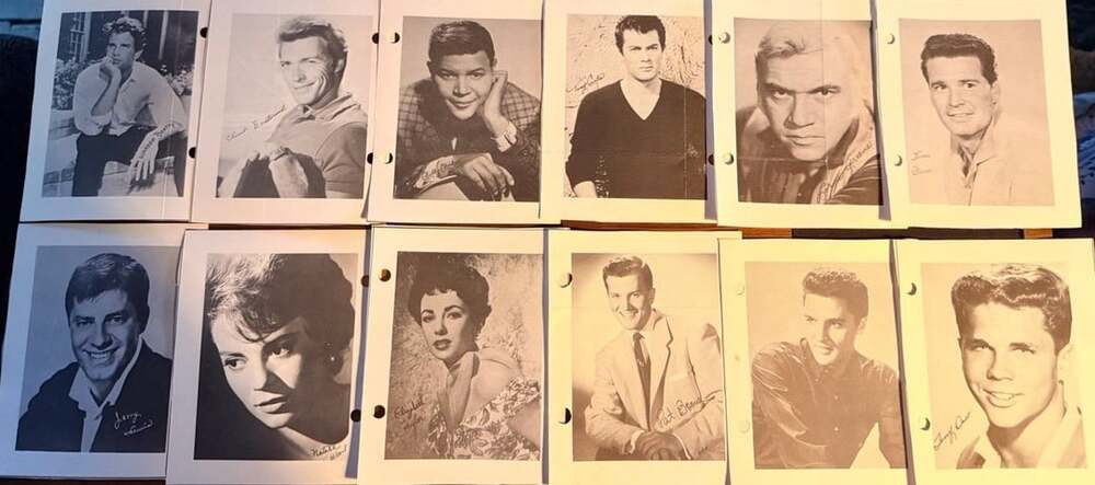 COMPLETE SET 50 Vtg 1960s Studio Photo Library Cards BEATLES ELVIS Paul Newman